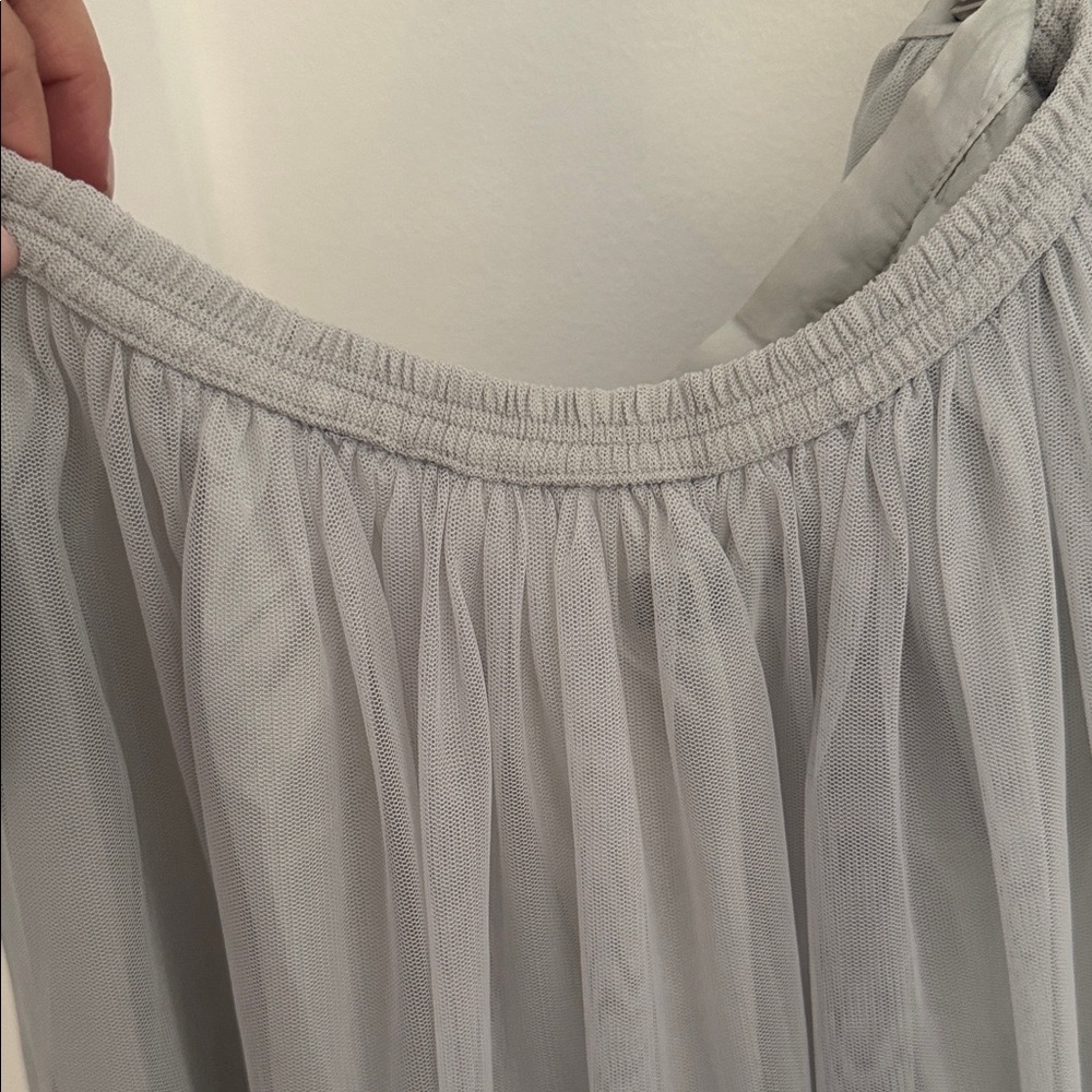 Elegant Gray Women's Tulle Skirt - Picture 7 of 7